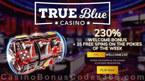 free spins true blue casino.